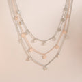 Hexa Charm Silver Necklace