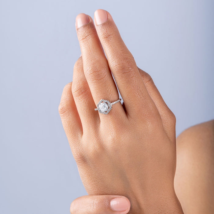 Hexa Stone Ring