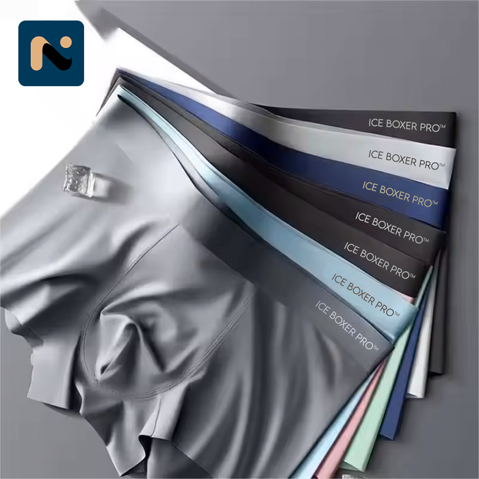 Ice Boxer Pro™ – Cueca Premium de Seda Ultra Confortável