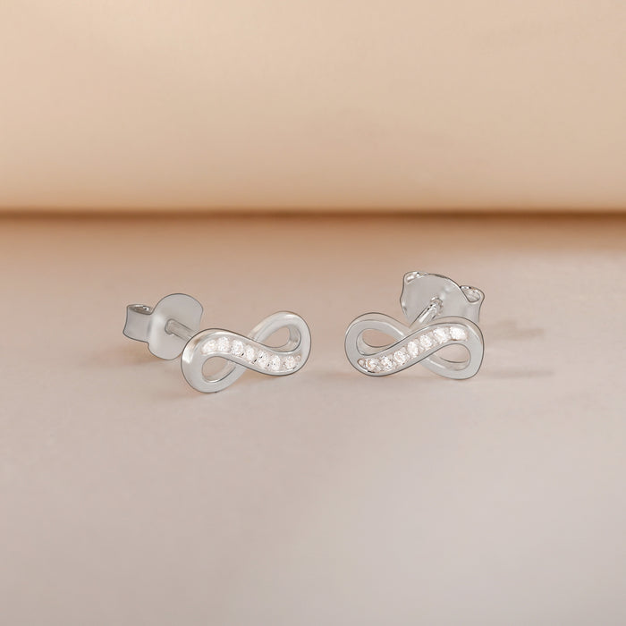Infinity CZ Earrings
