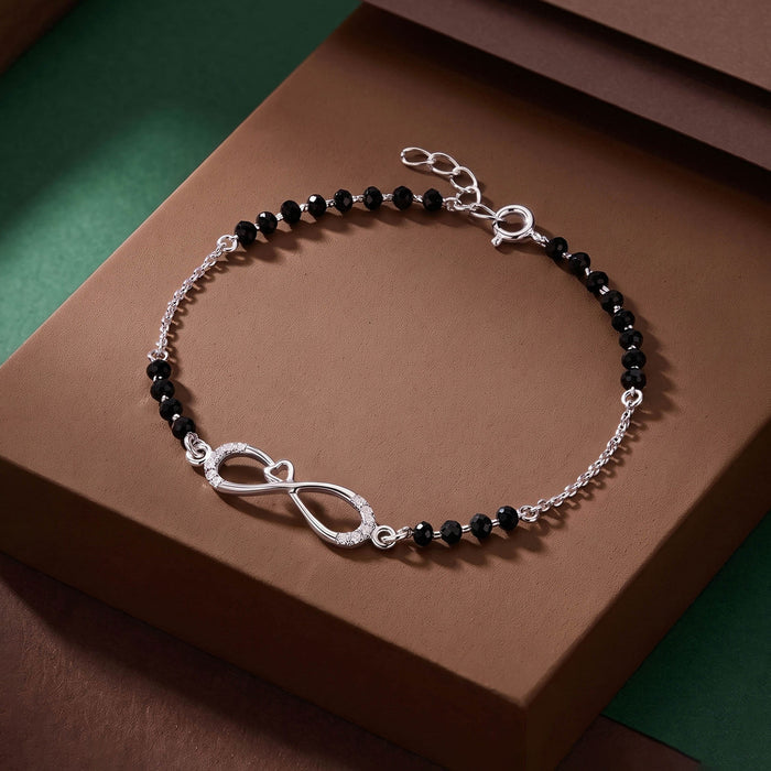 Infinity Heart CZ Bracelet