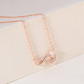 Infinity Pendant Necklace with CZ Stones