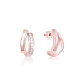 Interlinking Curve Silver Studs