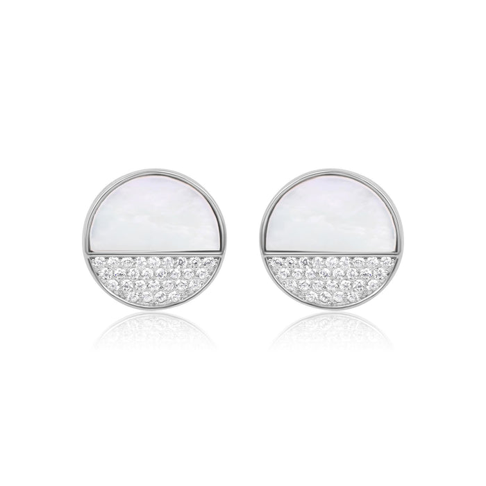Ivory Elegance Circle Pendant Set