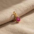 July Birthstone Silver Pendant