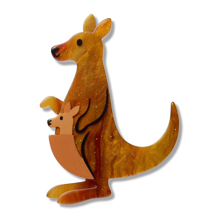 Kangaroos Simplified Mini Brooch - Erstwilder By Your Side Brooch (2026)