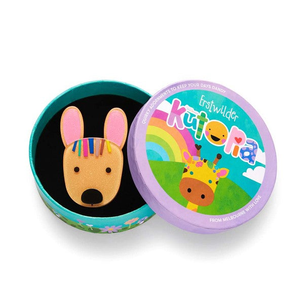 Kaye the Kangaroo Brooch - Erstwilder x Kasey Rainbow (2023)