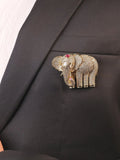 Kritik Ruby Elephant Brooch