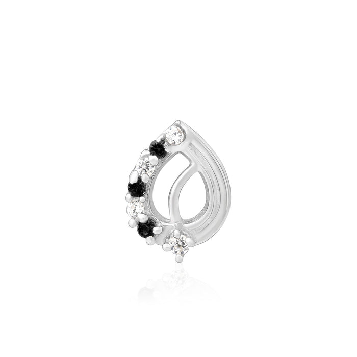 Leaf Arc Silver Nose Pin