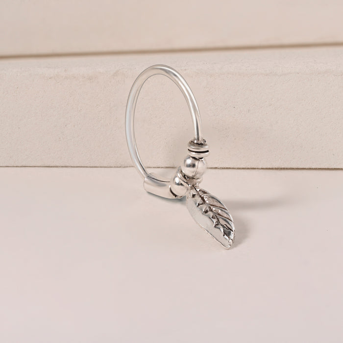 Leaf Hoop Nose Ring