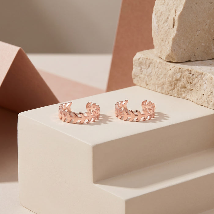 Leaf Vine Silver Toe Ring