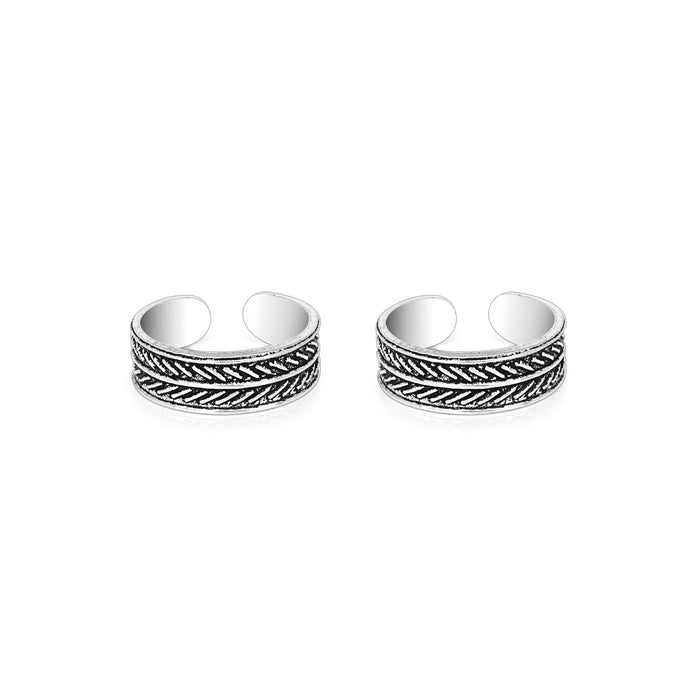 Line Motif Toe Ring