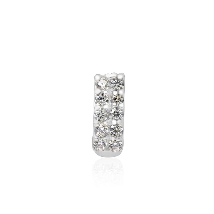 Linear Gleam Silver Nose Pin