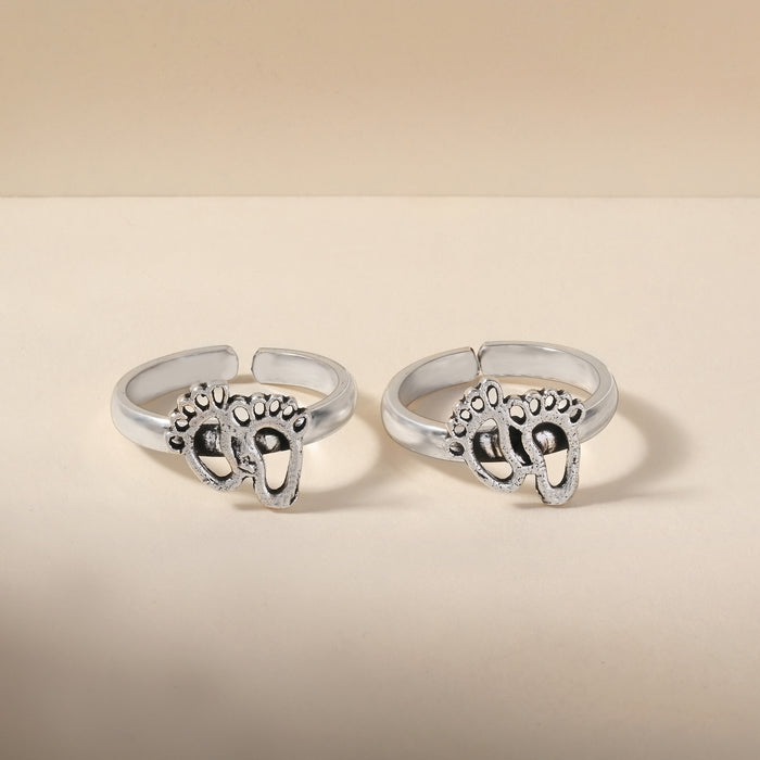 silver toe rings