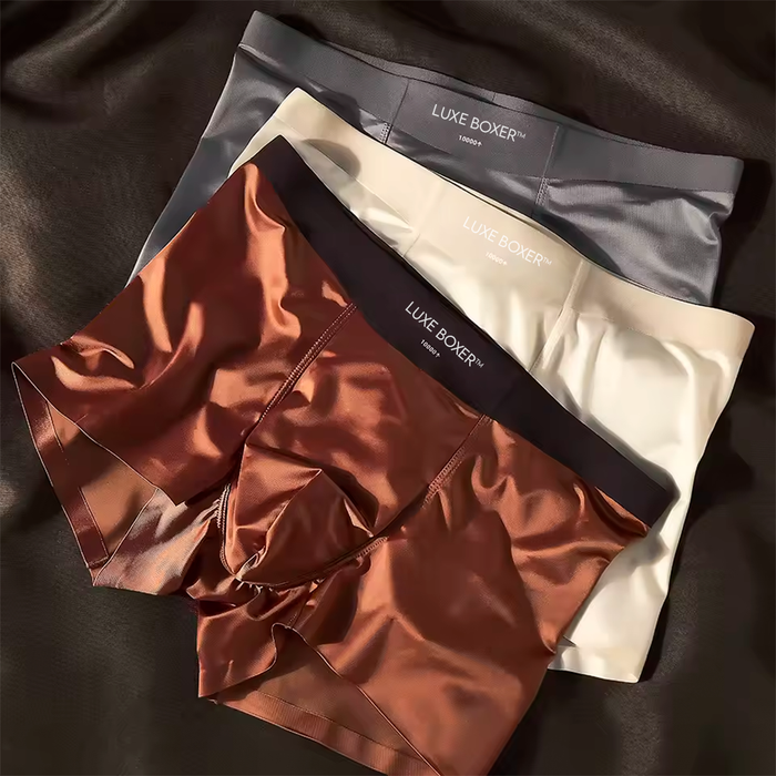 Luxe Boxer™ – Premium Silk Underwear | 5 Free Cotton Socks