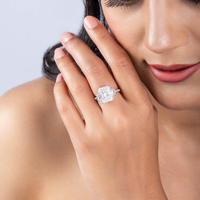Majestic Three Stone Ring