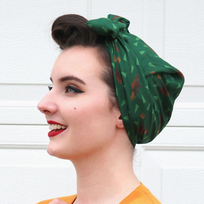 Mama Bear Head Scarf by Erstwilder Woodlands