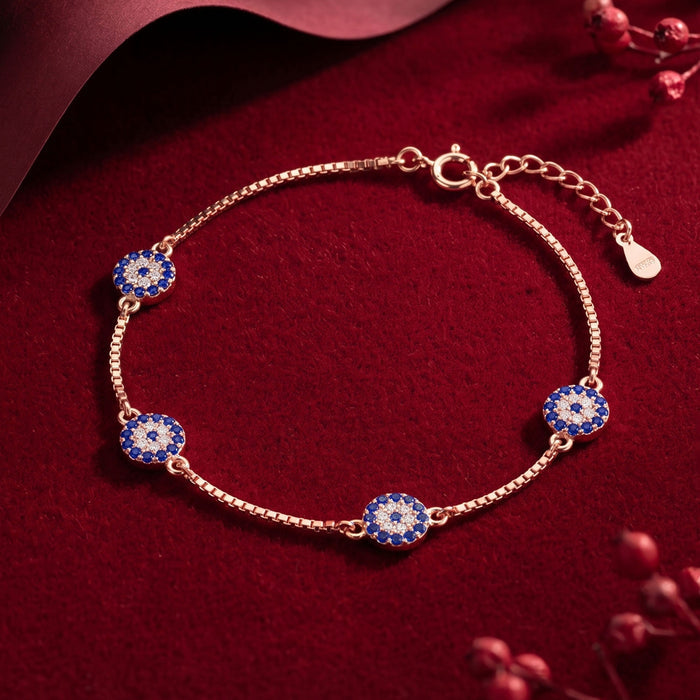 Midnight Aura Silver Bracelet