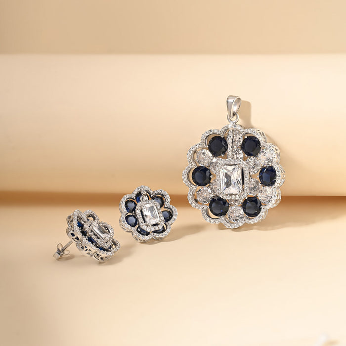 Midnight Blossom Pendant Set