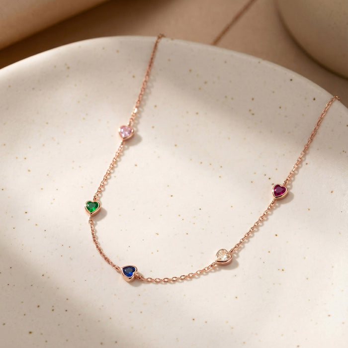 Mini Heart Charm Necklace