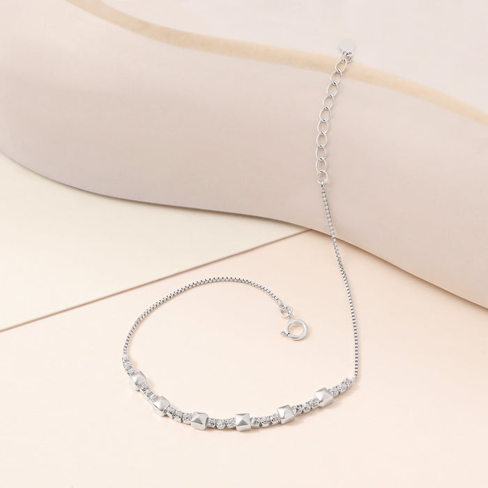 Mini Stud Silver Bracelet