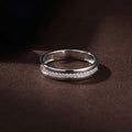Minimal Line Silver Band Ring
