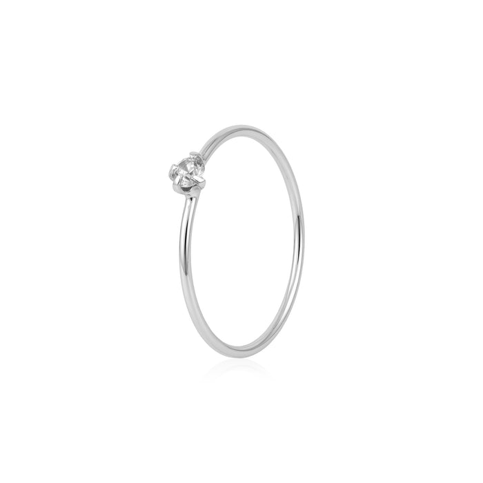 Minimalist Single Stone Nose Ring