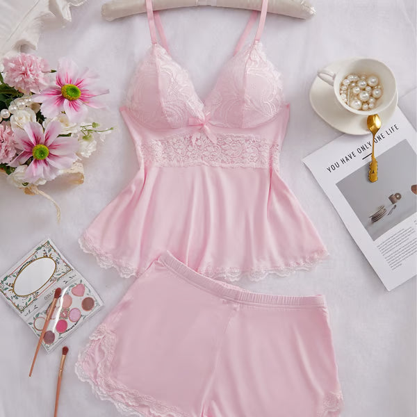 💖 Modal Lace Camisole + Panty Set