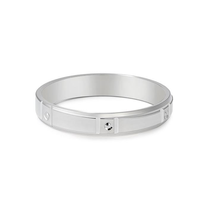 Modern Rivet Inset Ring