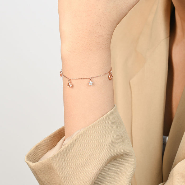 Moon & Star Charm Bracelet