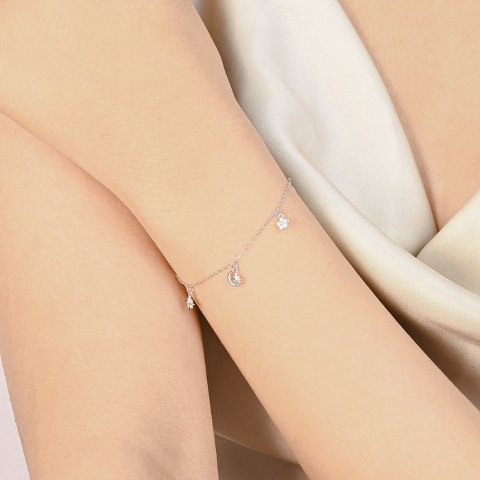 Moon & Star Charm Bracelet