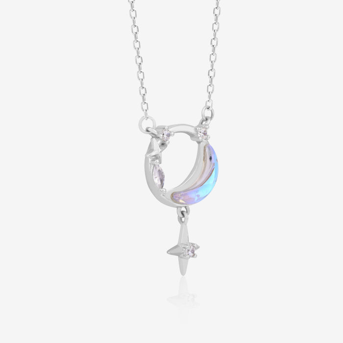 Moon & Star Pendant Necklace