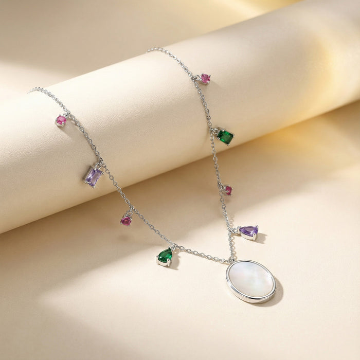 Mother Shell Drop Necklace