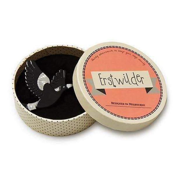Mr. Magpie Brooch (Gray) - Erstwilder Australiana (2016)