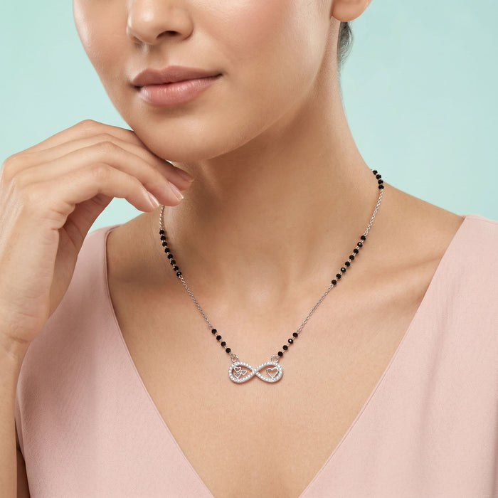 Multi Heart Infinity CZ Mangalsutra