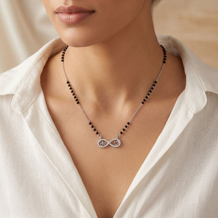Multi Heart Infinity CZ Mangalsutra