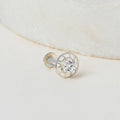 Openwork Bloom Silver Nose Pin