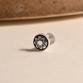Oxidised Floral Mandala Nose Pin