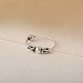 Oxidised motif Nose Ring