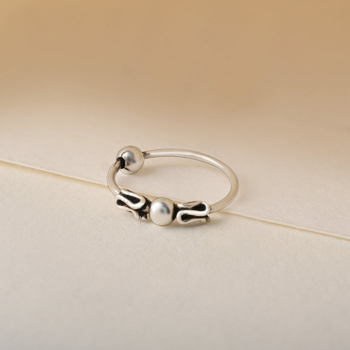 Oxidised motif Nose Ring