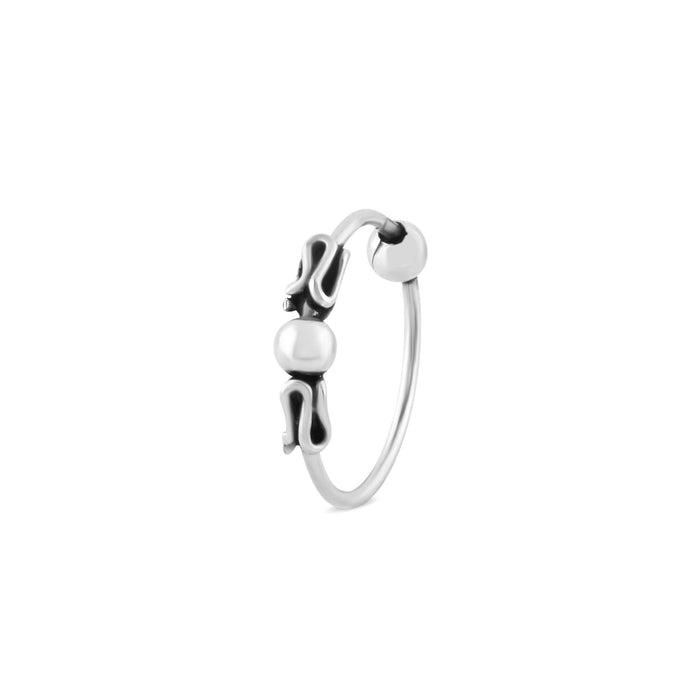 Oxidised motif Nose Ring
