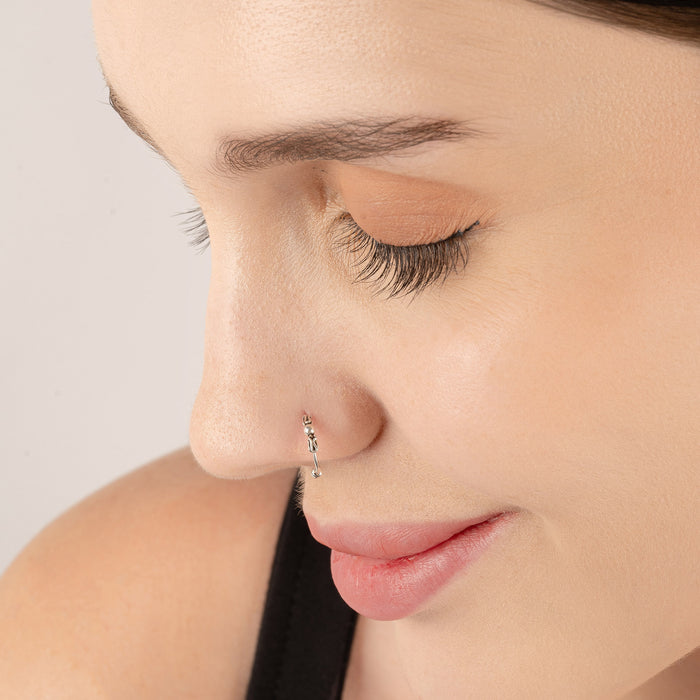 Oxidised motif Nose Ring
