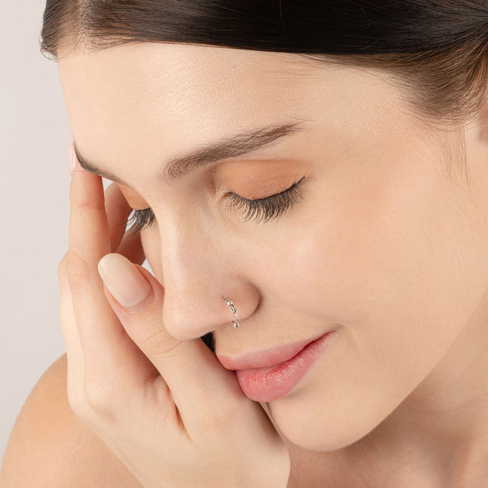 Oxidised motif Nose Ring