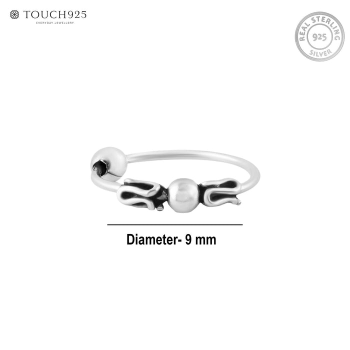 Oxidised motif Nose Ring