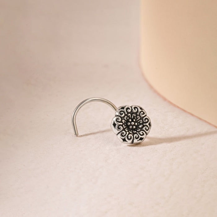 Oxidized Boho Nose Pin