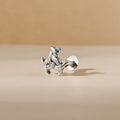 oxidized Knot Nose Pin