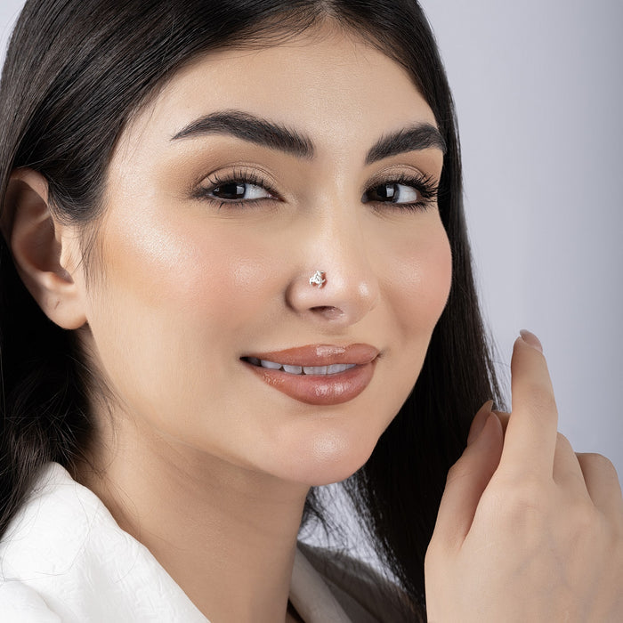 oxidized Knot Nose Pin