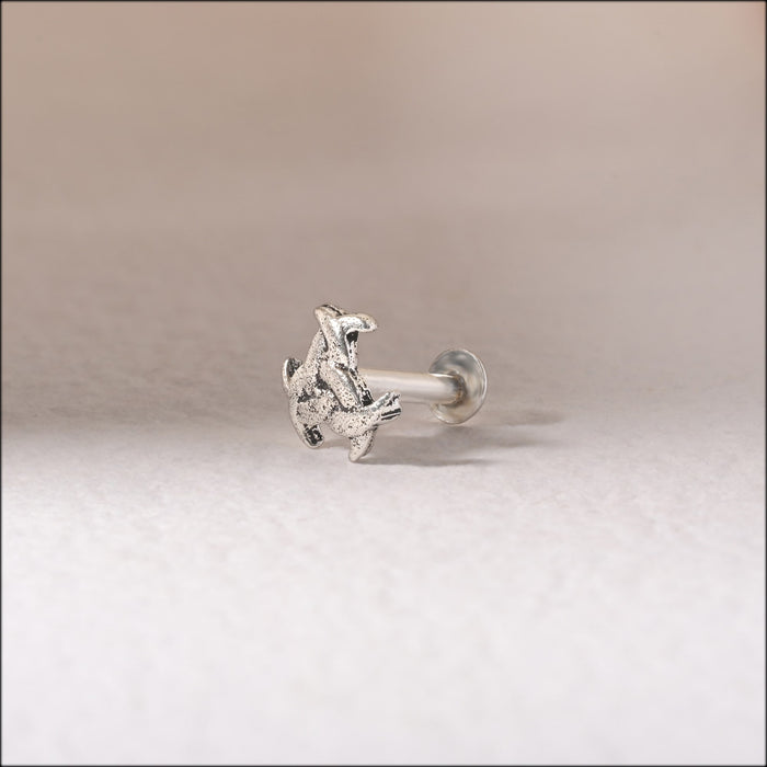 oxidized Knot Nose Pin