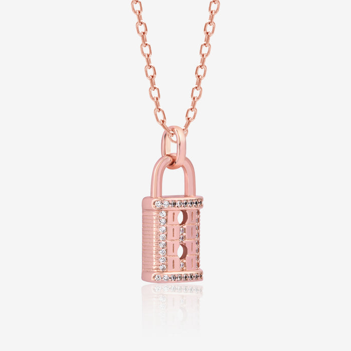 Padlock Silver Necklace