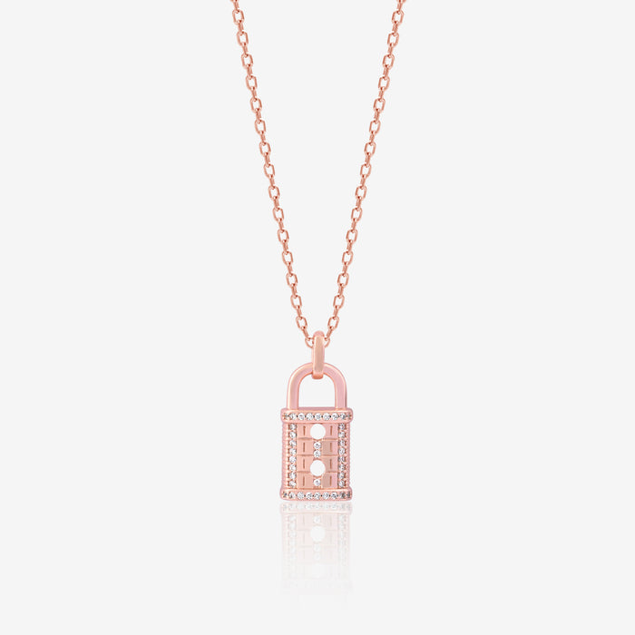Padlock Silver Necklace